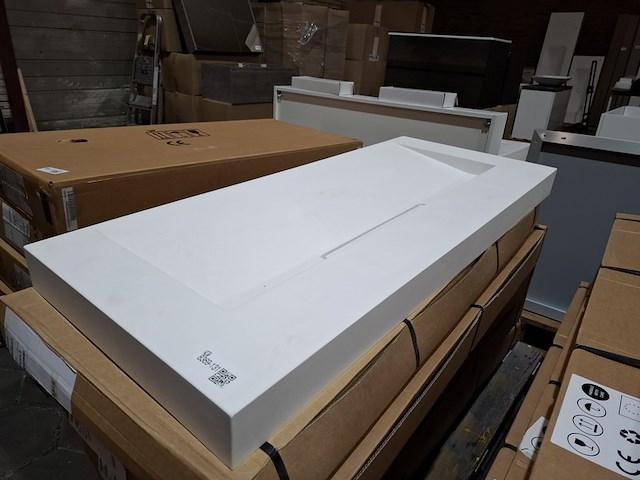 6x wastafel sienna 1200, mat wit - afbeelding 1 van  7