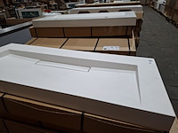 6x wastafel sienna 1200, mat wit - afbeelding 3 van  7