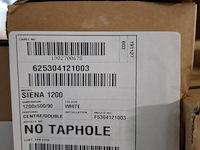 6x wastafel sienna 1200, mat wit - afbeelding 7 van  7