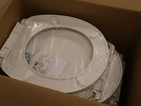 6x wc-zitting met deksel godart, ocean, wit - afbeelding 4 van  6