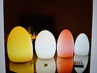 6x wijnkoeler, 10x ei lamp, 2x schaal en 1x bol wit, , met led verlichting - afbeelding 2 van  11