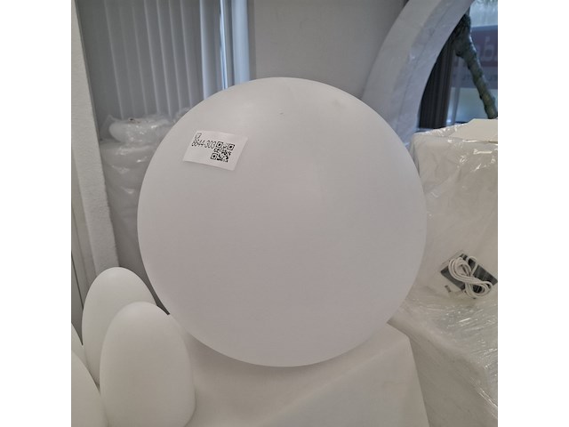 6x wijnkoeler, 10x ei lamp, 2x schaal en 1x bol wit, , met led verlichting - afbeelding 6 van  11