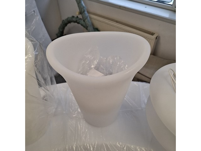 6x wijnkoeler, 10x ei lamp, 2x schaal en 1x bol wit, , met led verlichting - afbeelding 9 van  11