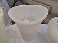 6x wijnkoeler, 10x ei lamp, 2x schaal en 1x bol wit, , met led verlichting - afbeelding 9 van  11