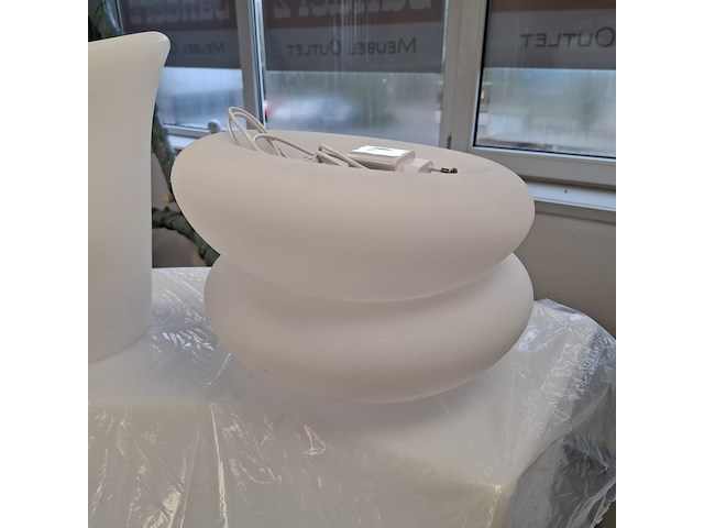 6x wijnkoeler, 10x ei lamp, 2x schaal en 1x bol wit, , met led verlichting - afbeelding 10 van  11