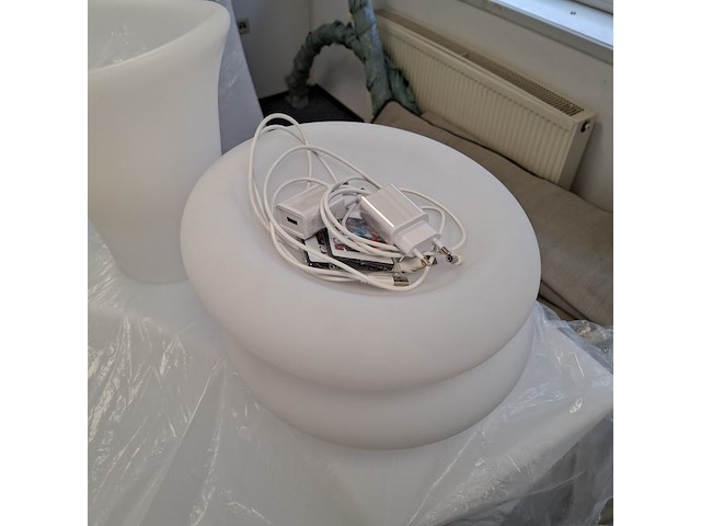 6x wijnkoeler, 10x ei lamp, 2x schaal en 1x bol wit, , met led verlichting - afbeelding 11 van  11