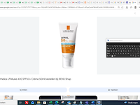 6x zonnebrandcrème la roche-posay, anthelios uvmune 400 hydrating cream spf50+ 50ml, wit/creme - afbeelding 1 van  1