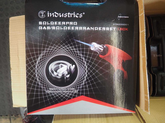 7 industries - 30-185 w - gas soldeerbrander set (6x) - afbeelding 3 van  9