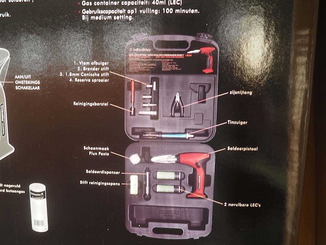 7 industries - 30-185 w - gas soldeerbrander set (6x) - afbeelding 5 van  9