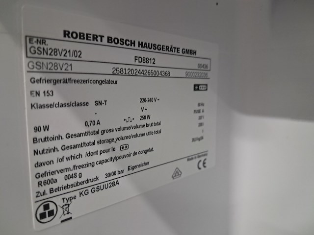 7 laden vriezer no frost, bosch a++, n28v21 - afbeelding 8 van  8