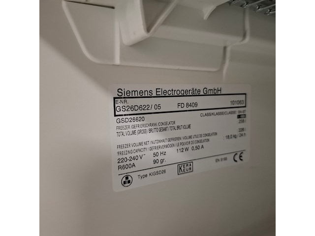 7 laden vriezer, siemens, gs26d632 - afbeelding 6 van  6