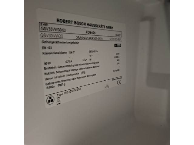 7 lades vriezer, bosch a+++, kggsvv31a - afbeelding 6 van  6