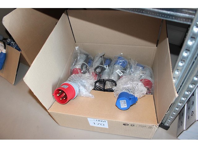 7 verloopkabels cee32 rood naar 230v blauw. - afbeelding 2 van  2