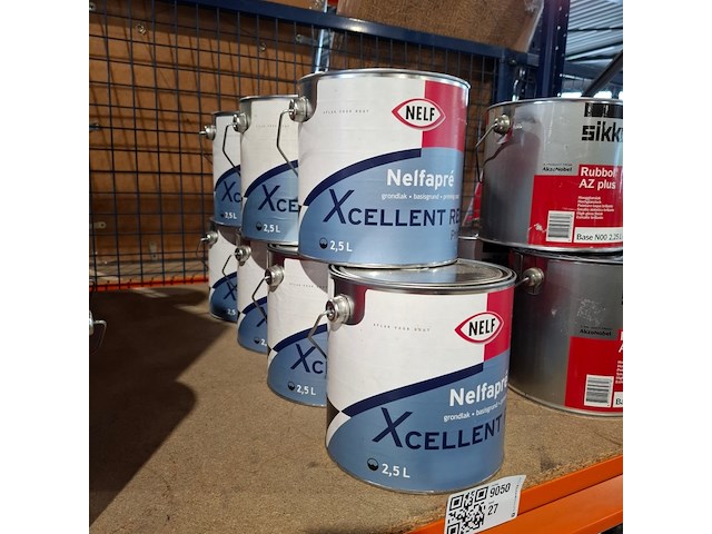 7 x 2,5 liter aqua primer satin, nelf, wit - afbeelding 1 van  5