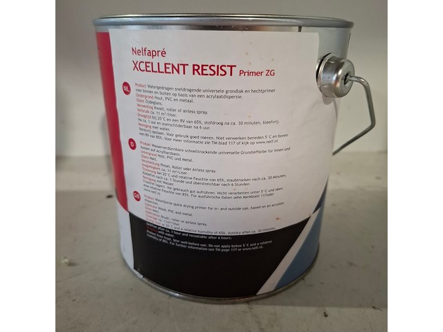 7 x 2,5 liter aqua primer satin, nelf, wit - afbeelding 4 van  5