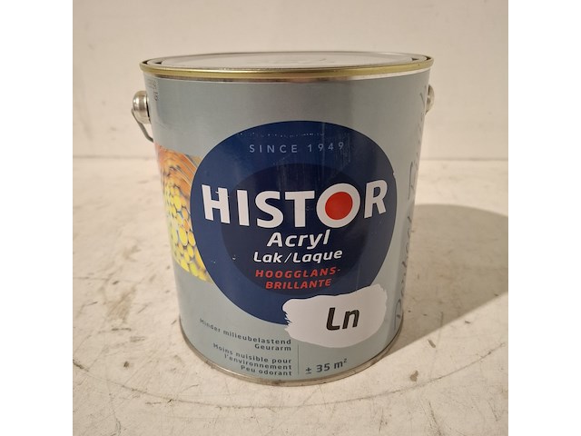 7 x 2.5l aqua hoogglanslak ral 9010 histor - afbeelding 2 van  5