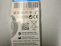 7 x doosje gehoorapparaat batterijen blauw , 6 stuks in een doosje - afbeelding 3 van  9