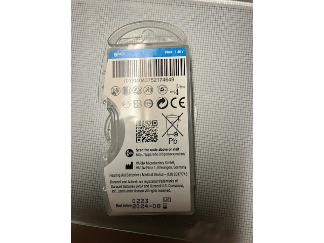 7 x doosje gehoorapparaat batterijen blauw , 6 stuks in een doosje - afbeelding 7 van  9