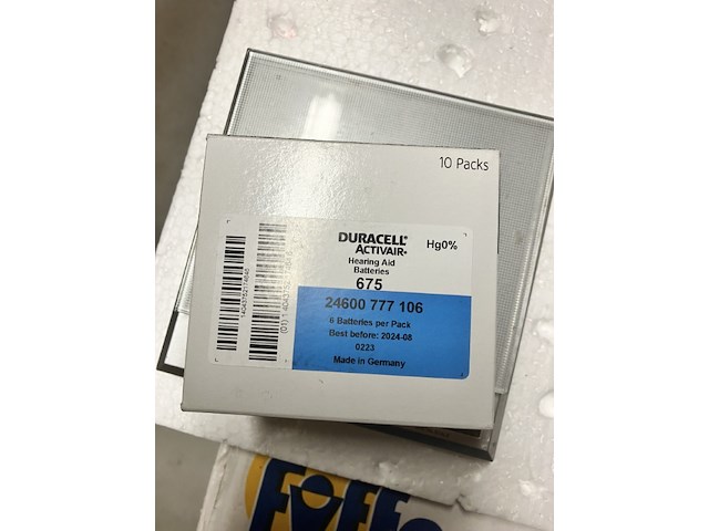 7 x doosje gehoorapparaat batterijen blauw , 6 stuks in een doosje - afbeelding 9 van  9