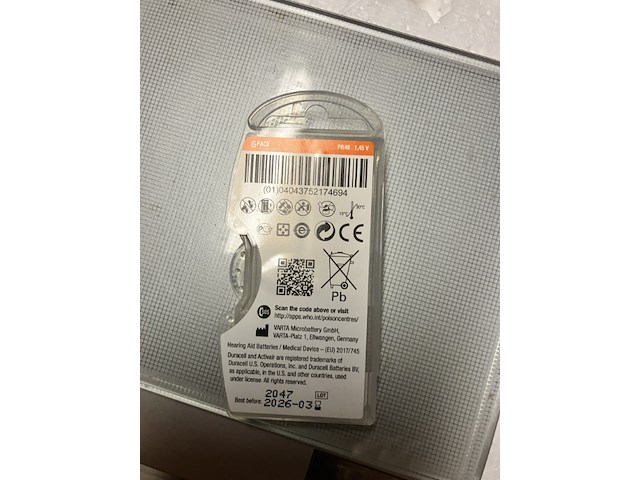 7 x doosje gehoorapparaat batterijen oranje , 6 stuks in een doosje - afbeelding 7 van  7