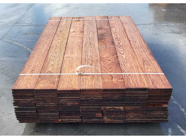 70 x walaba buitenparket 25x140mm , lengte 180cm ( = 18 m2 ) - afbeelding 1 van  6