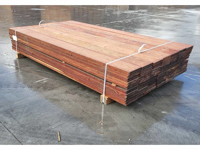 70 x walaba buitenparket 25x140mm , lengte 180cm ( = 18 m2 ) - afbeelding 2 van  6