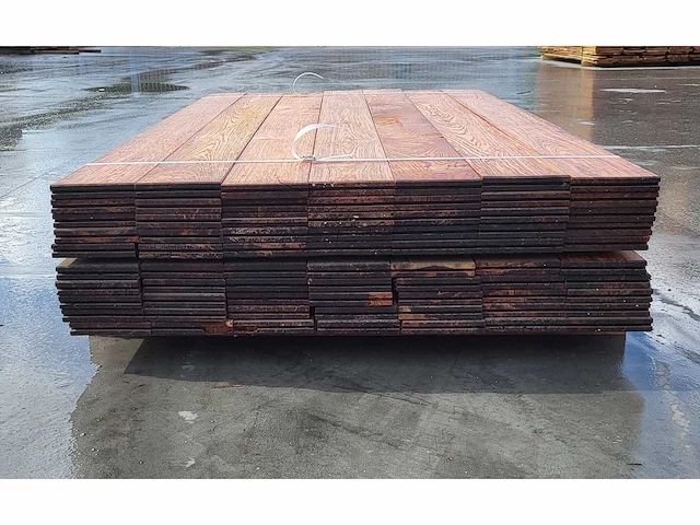 70 x walaba buitenparket 25x140mm , lengte 180cm ( = 18 m2 ) - afbeelding 3 van  6
