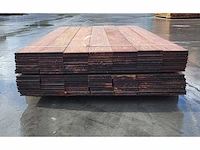 70 x walaba buitenparket 25x140mm , lengte 180cm ( = 18 m2 ) - afbeelding 3 van  6