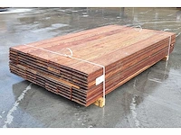 70 x walaba buitenparket 25x140mm , lengte 180cm ( = 18 m2 ) - afbeelding 6 van  6