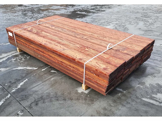 70 x walaba buitenparket 25x140mm , lengte 180cm ( = 18 m2 ) - afbeelding 2 van  6