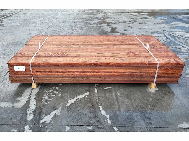 70 x walaba buitenparket 25x140mm , lengte 180cm ( = 18 m2 ) - afbeelding 5 van  6