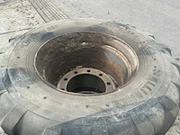700/45-22.5 bandenset op 10 gaats velg voor graafmachine - afbeelding 6 van  17