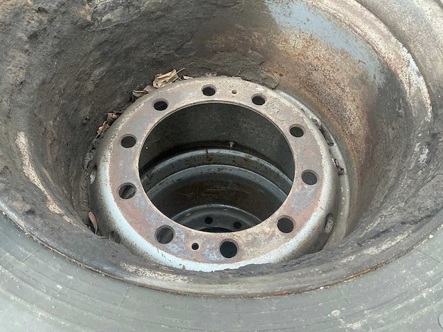 700/45-22.5 bandenset op 10 gaats velg voor graafmachine - afbeelding 9 van  17