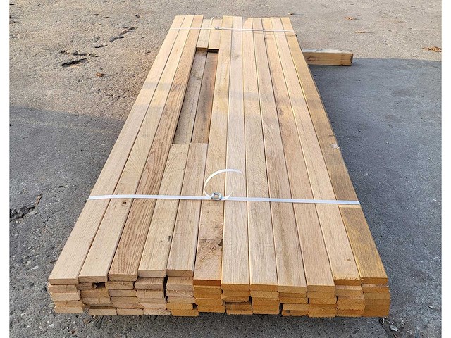 70x eiken latten 18 x 55 mm, lengte 200cm - afbeelding 2 van  4
