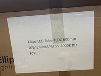 70x led tube 10w 600mm ellipz lighting - afbeelding 5 van  5