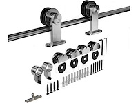 (71x) schuifdeursysteem - rvs 250 cm - afbeelding 1 van  1