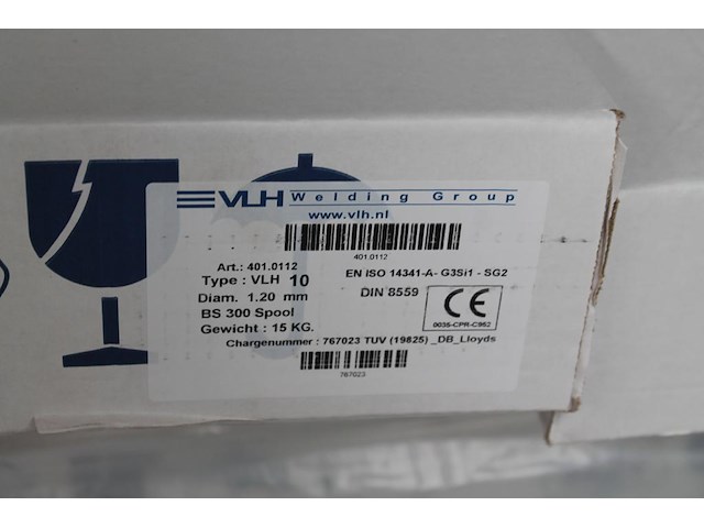 72 dozen lasdraad vlh 10, diameter 1.20 mm, bs 300 spool op pallet. - afbeelding 2 van  2