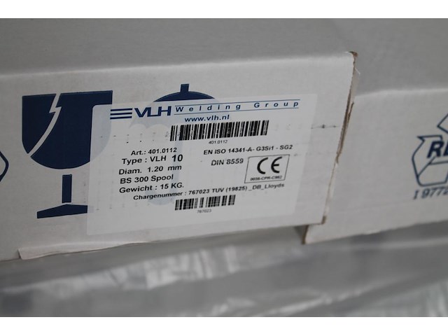 72 dozen lasdraad vlh 10, diameter 1.20 mm, bs 300 spool op pallet. - afbeelding 2 van  2