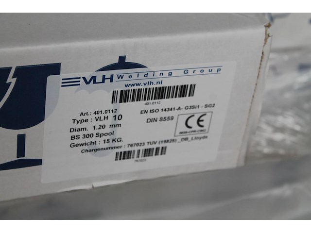 72 dozen lasdraad vlh 10, diameter 1.20 mm, bs 300 spool op pallet. - afbeelding 2 van  2