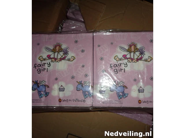 72 pakjes met 20 servetten fairy girl 33cm - afbeelding 3 van  3