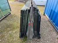 74st glaspanelen 10mm gehard veiligheidsglas inclusief glasprofiel + wieltjes - afbeelding 2 van  12