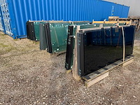 74st glaspanelen 10mm gehard veiligheidsglas inclusief glasprofiel + wieltjes - afbeelding 7 van  12