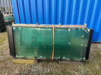 74st glaspanelen 10mm gehard veiligheidsglas inclusief glasprofiel + wieltjes - afbeelding 10 van  12