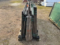 74st glaspanelen 10mm gehard veiligheidsglas inclusief glasprofiel + wieltjes - afbeelding 11 van  12