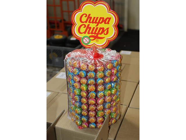 75 lolly torens chupa chups. 75x 200 stuks. tht 5-27. - afbeelding 3 van  3