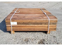 75 x guyana teak planken 25 x 140mm , lengte 80 cm - afbeelding 2 van  4