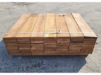 75 x guyana teak planken 25 x 140mm , lengte 80 cm - afbeelding 4 van  4
