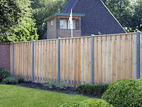 7,7 m1 hout-beton schutting douglas