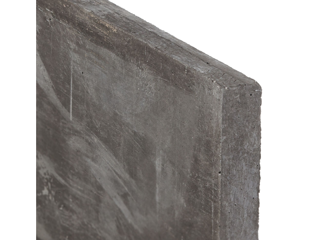 7,7 m1 hout-beton schutting, douglas - afbeelding 4 van  5
