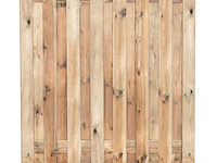 7,7 m1 hout-beton schutting, grenen groen geïmpregneerd - afbeelding 2 van  5